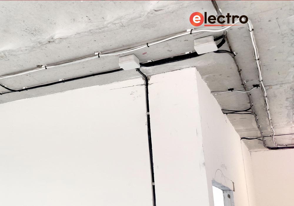 Замена электропроводки в евродвушке ЖК "АКВИЛONLINE"
