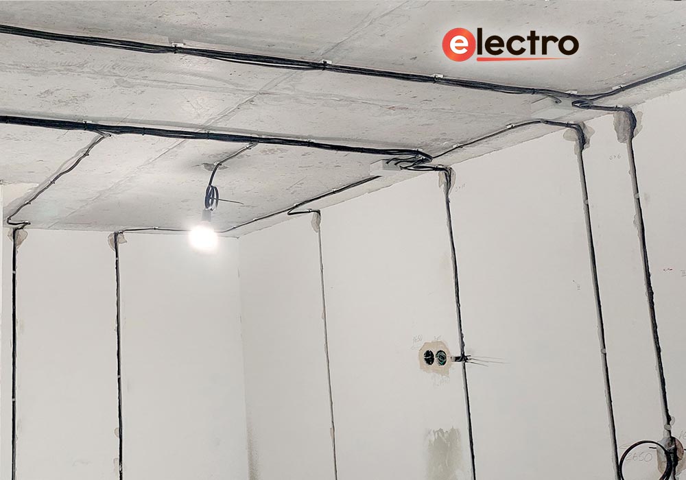 Замена электропроводки в евродвушке ЖК "АКВИЛONLINE"