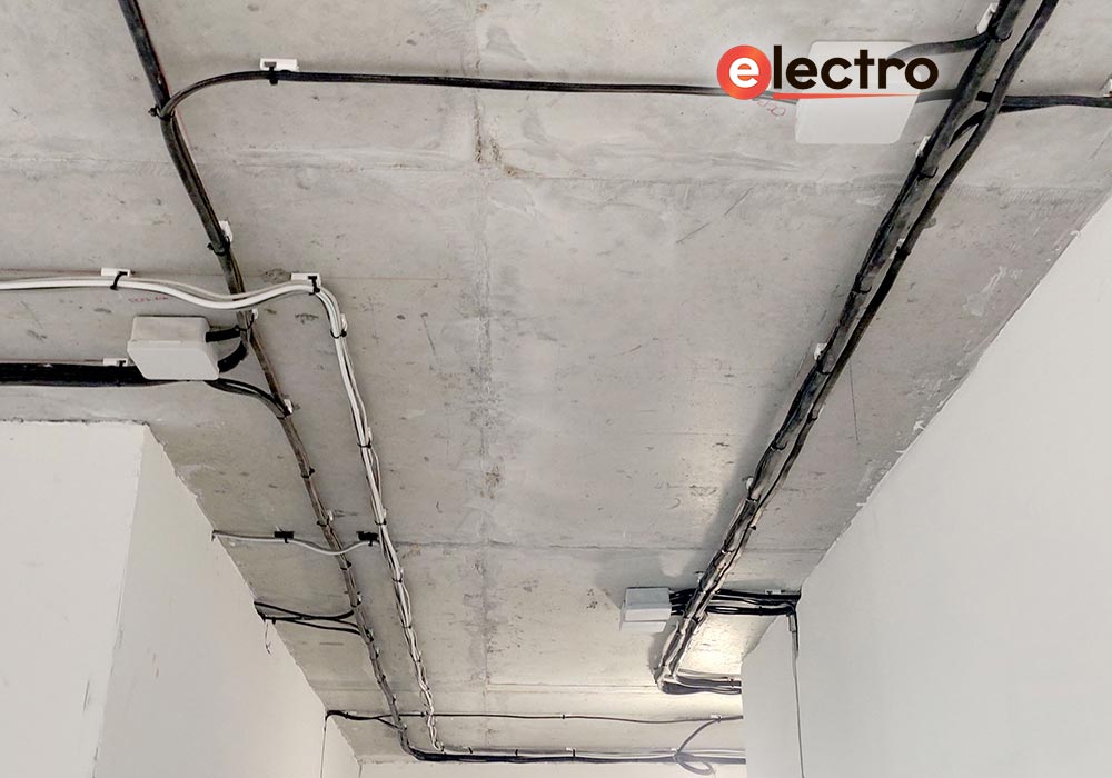 Замена электропроводки в евродвушке ЖК "АКВИЛONLINE"