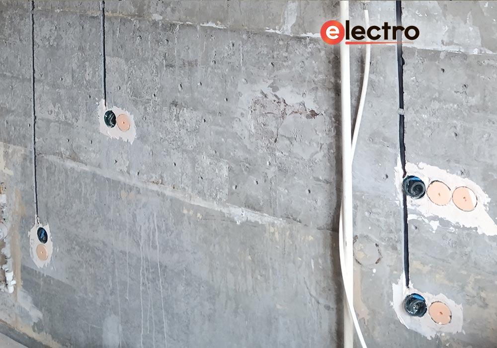 Замена электропроводки в кухне "Северодвинка"