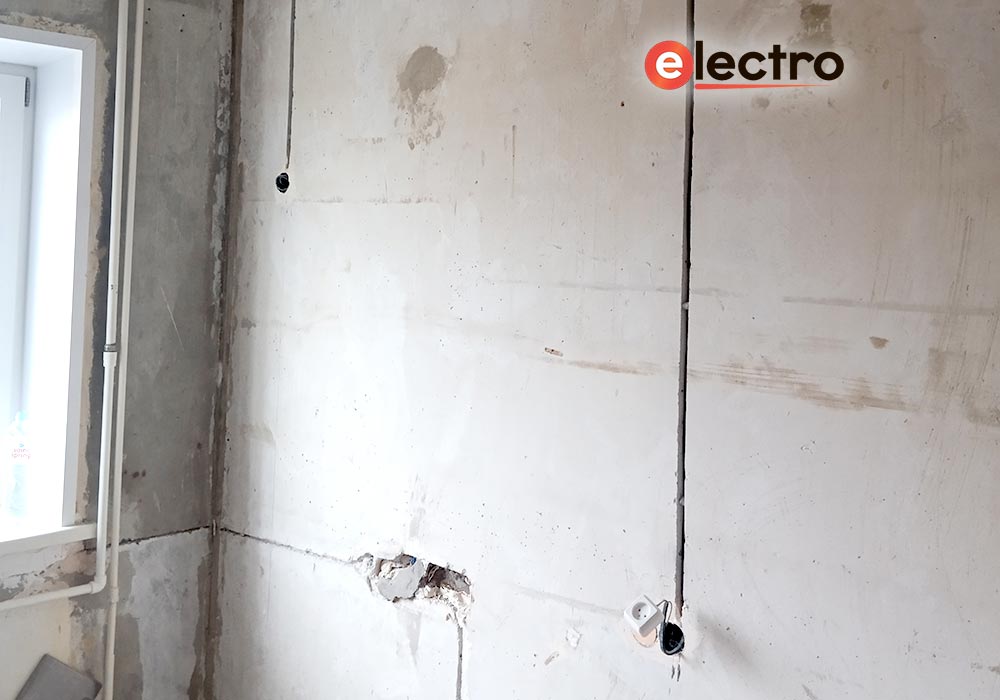 Замена электропроводки в кухне "Северодвинка"