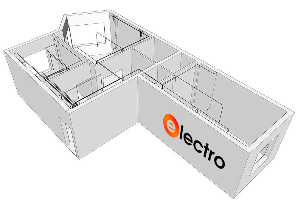 Замена электрики в 3-комнатной квартире