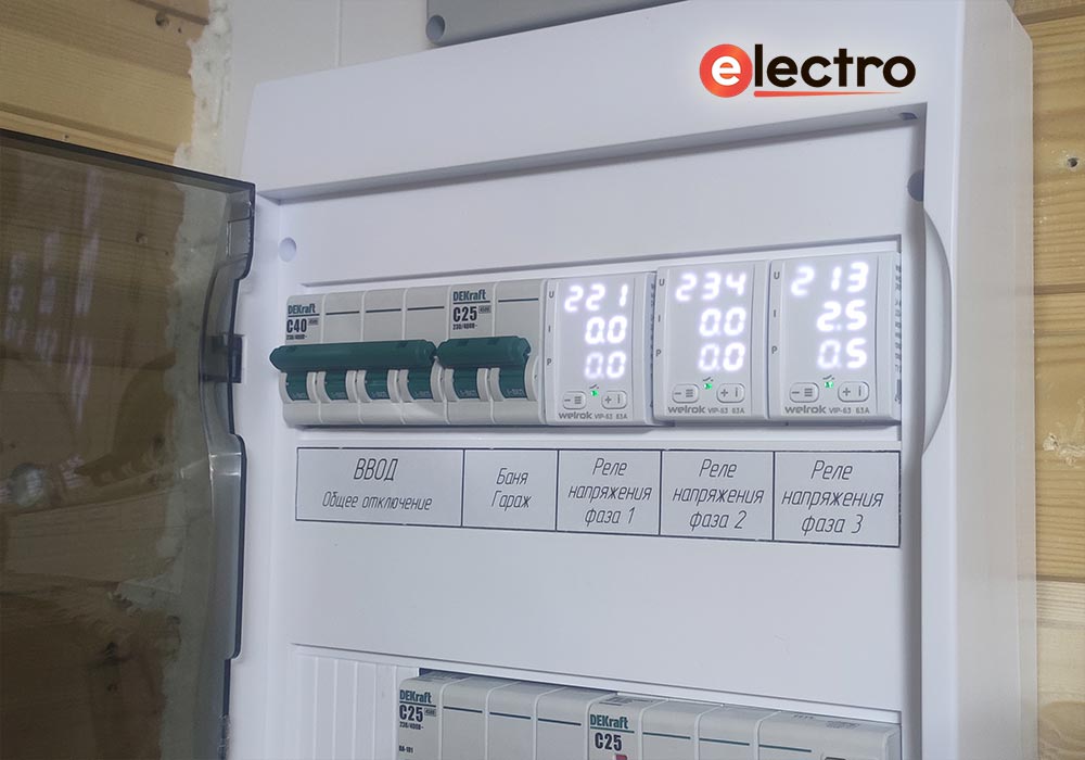 Подключение 3-фазного электрощита в частном доме